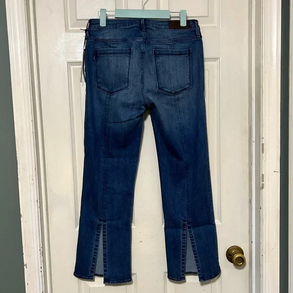 NWT $189 PARKER SMITH | Whiskered Faded Split Calf Jeans - Picture 9 of 16